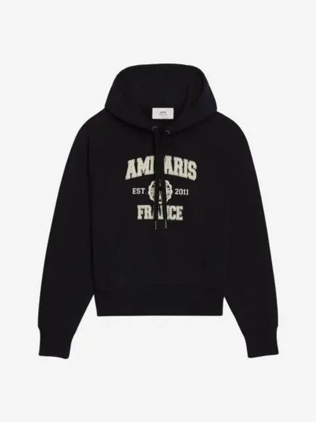 아미 파리 프랑스 후드 스웨트셔츠 블랙 Ami Paris France Hood Sweatshirt Black