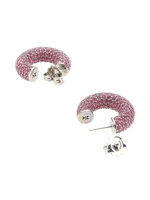 Amina Muaddi Cameron 장식 귀걸이 CAMERONHOOPMINI_ROSE