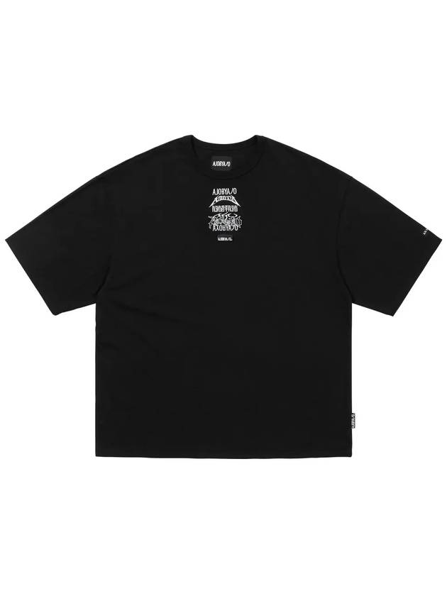 Total Logo Embroidered T Shirt BLACK