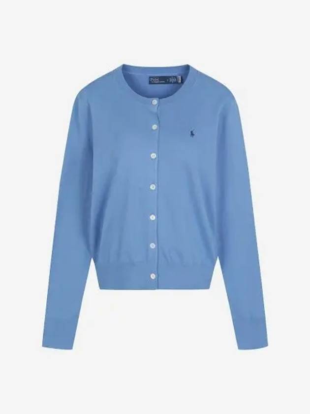폴로 랄프 로렌 우먼 코튼 블렌드 카디건 블루 30%적립 Polo Ralph Lauren Women Cotton Blend Cardigan Blue