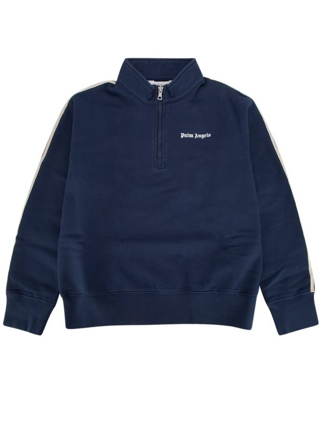 24FW 팜엔젤스 KIDS PA 트랙 하프 짚 CREW NIGHT 블루 OFF WH PBBA013F24FLE001 4903