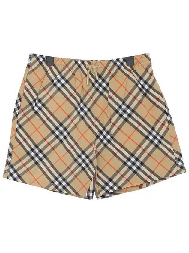 버버리 25SS 빈티지체크 패턴 스윔 남성 팬츠 8087335