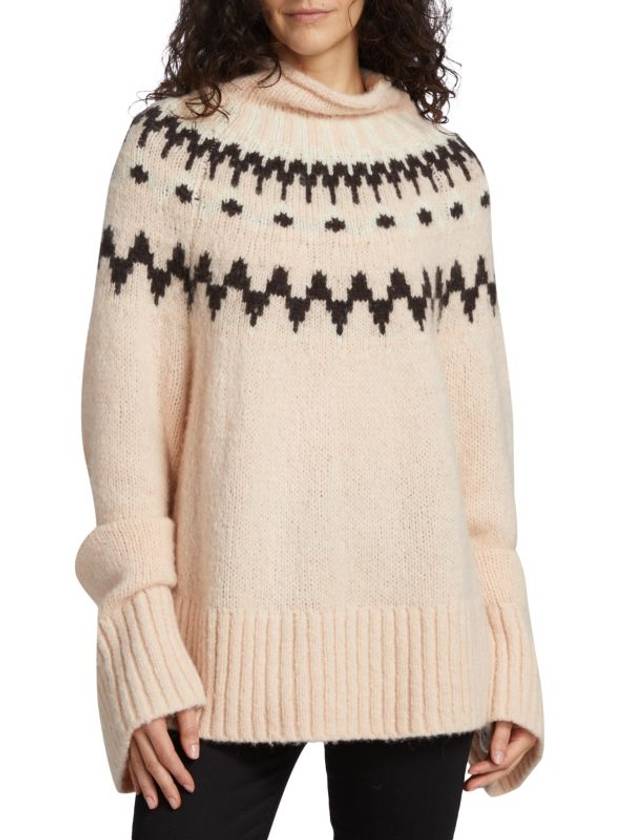 루비 오버사이즈 페어 아일 스웨터 Ruby Oversized Fair Isle Sweater