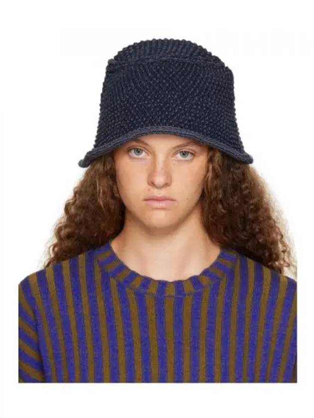 Eckhaus Latta 네이비 필드 버킷햇 KK9998873B