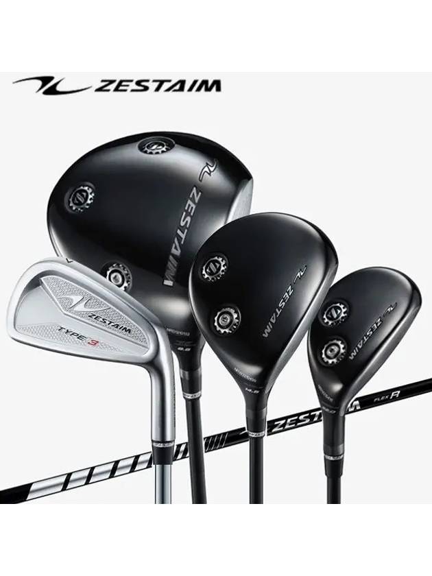 제스타임코리아 누아르블랙 드라이버 유틸 우드 TYPE3 7아이언 남성용 풀세트 10pc