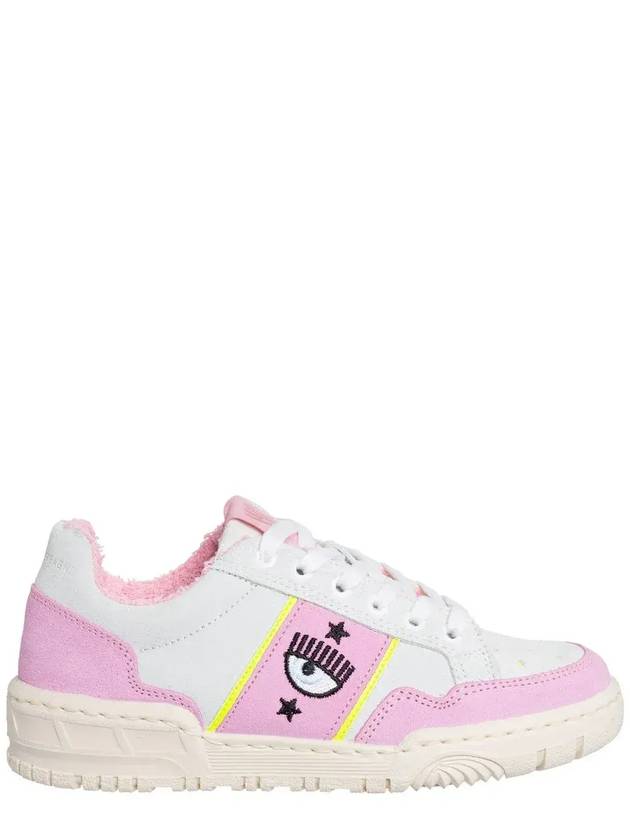 Chiara Ferragni 자수 레이스업 스니커즈 CF3106_236