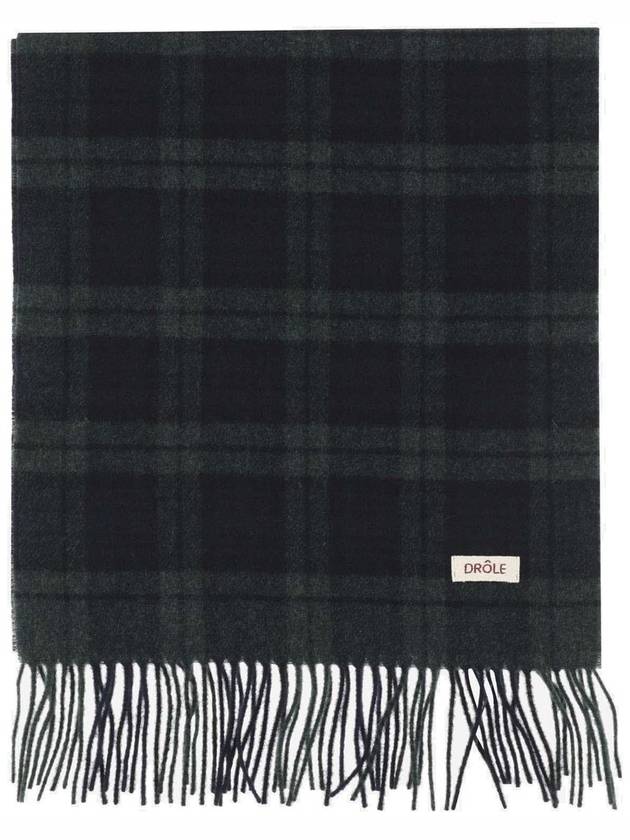 웃긴 미스터 체크 프린지 스카프