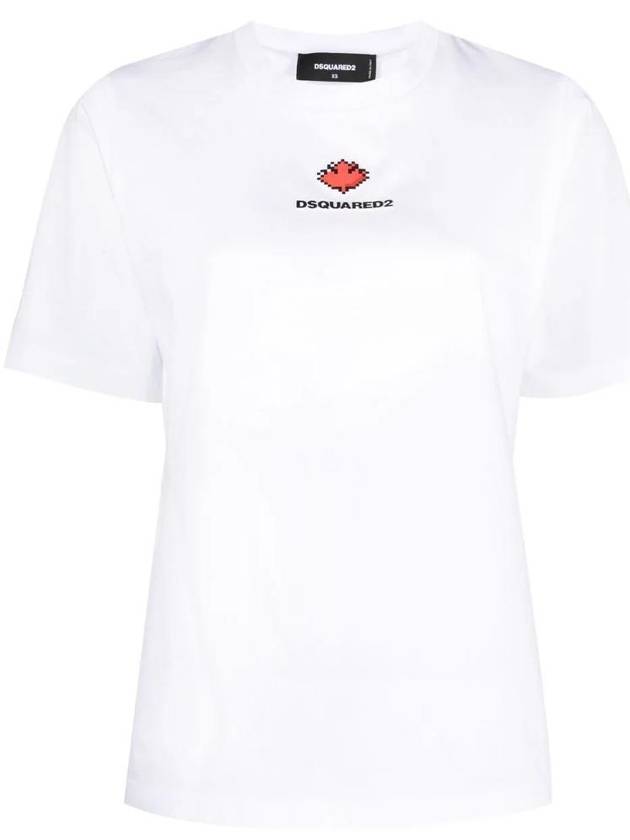 디스퀘어드2 로고 프린트 티셔츠 S75GD0358S23009