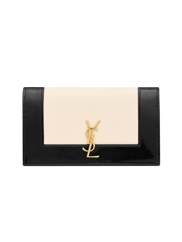 생로랑 카산드라 플랩 램스킨 카드 지갑