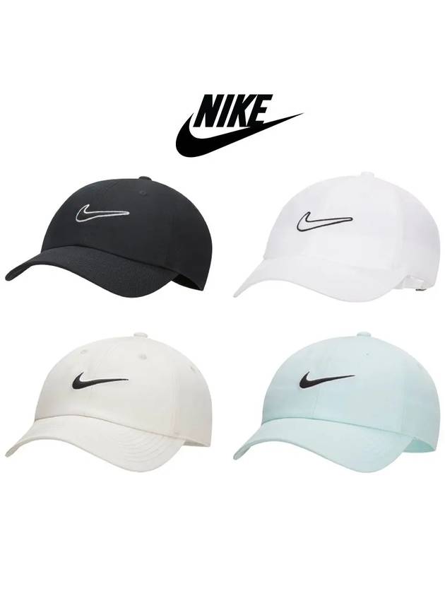 나이키 클럽 캐주얼 스우시 6패널 볼캡 야구 모자 4컬러 심플 남여공용 일반캡