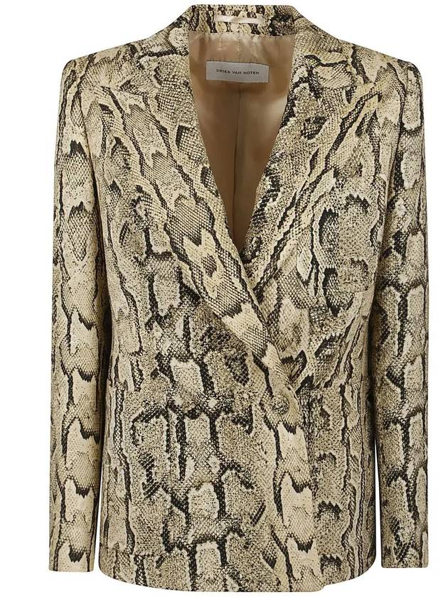 드리스 반 노튼 스네이크 프린트 재킷 2510104041417_103