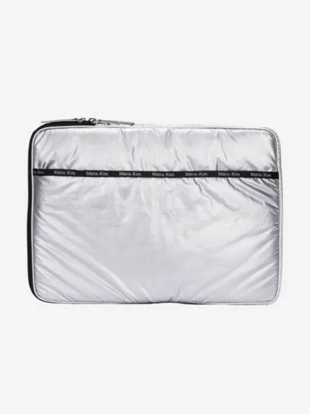 마뗑킴 글로시 스마트 클러치 백 실버 Matin Kim Glossy Smart Clutch Bag Silver