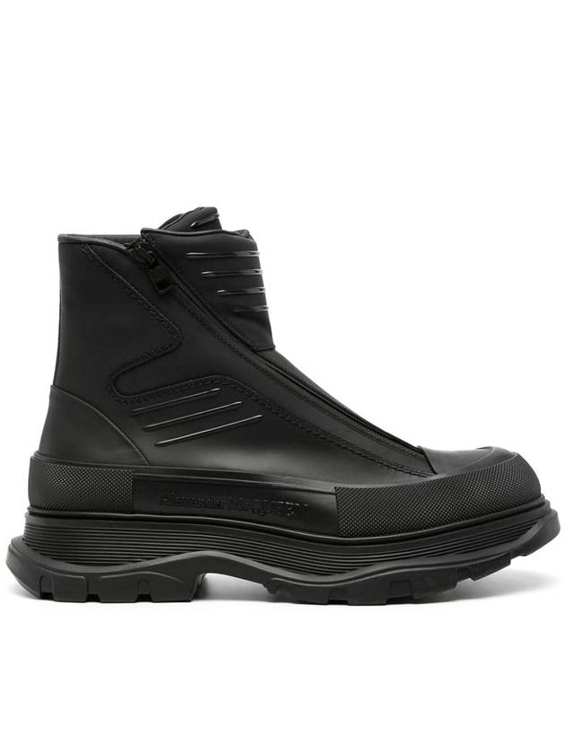 Alexander Mcqueen Tread slick leather ankle boots