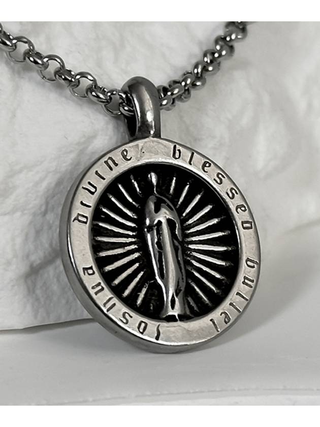 블레스드 뷸렛 마리아 II 체인 목걸이 빈티지실버