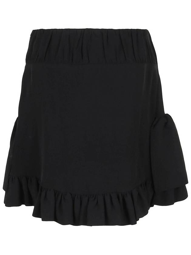 Paco Rabanne 레이어드 플리츠 러플 미니 스커트