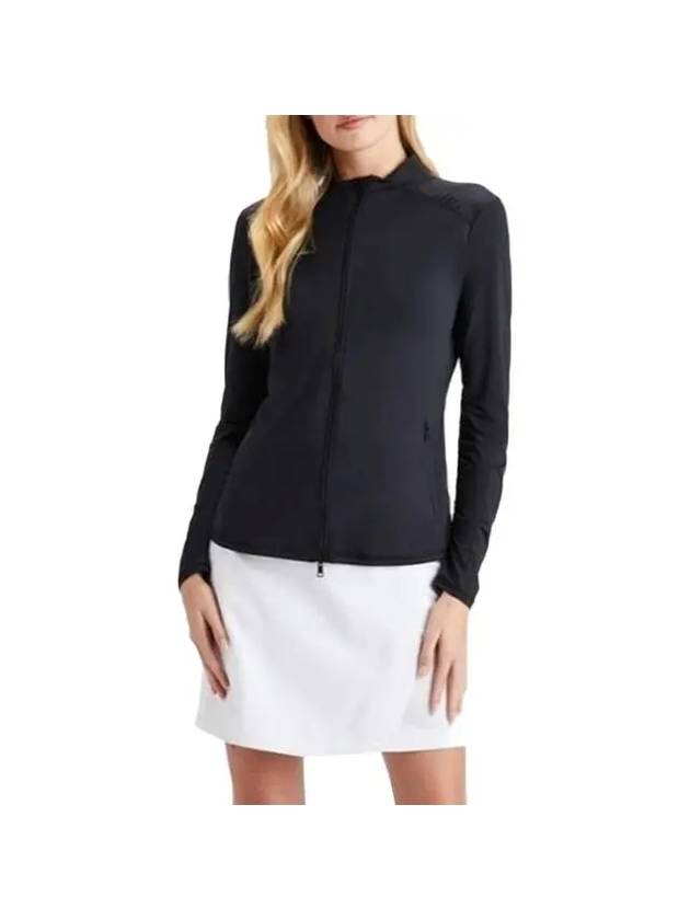 지포어 여성 페더웨이트 실키 테크 나일론 풀집 자켓 블랙