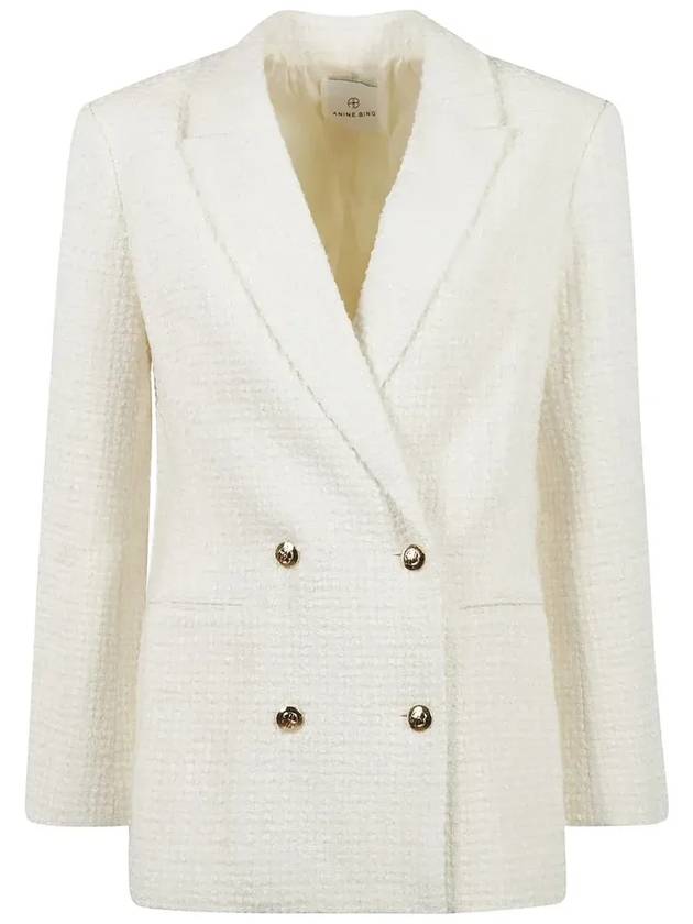 아니네 빙 재스민 더블브레스트 트위드 블레이저 A0110365_IVY26