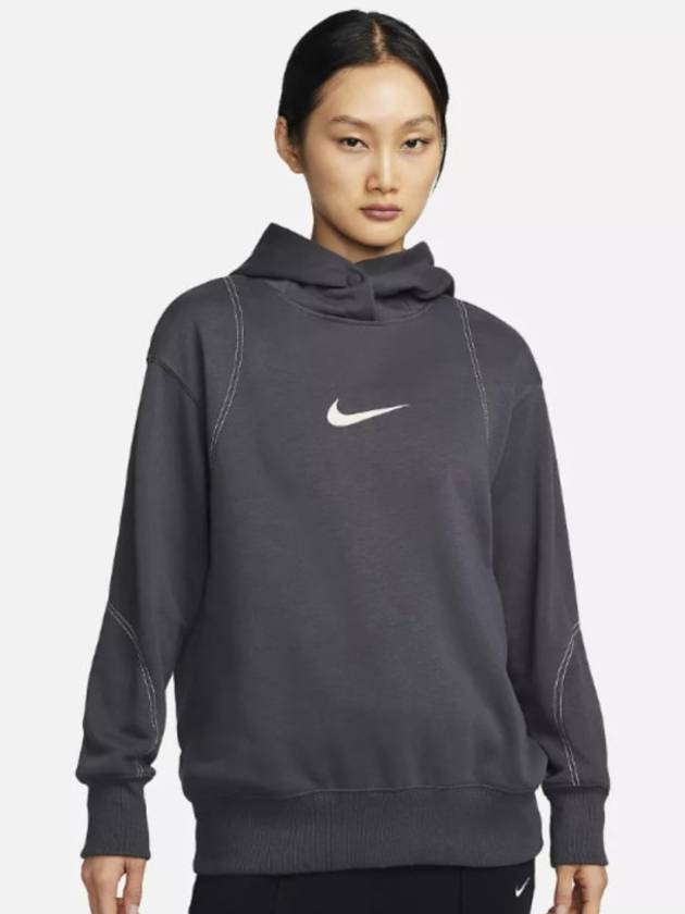 나이키 후드 맨투맨 FZ4790 060 차콜 WOMENS L 아시안핏