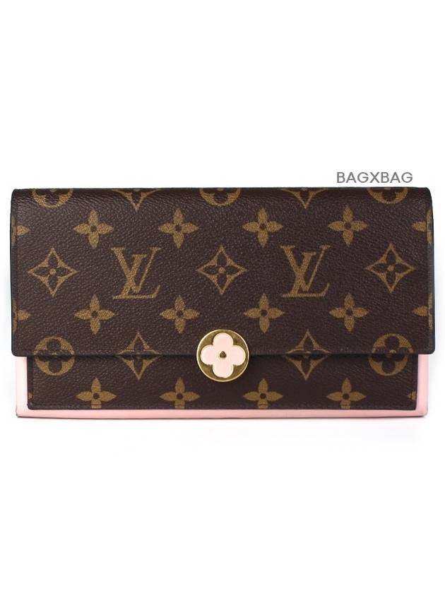 루이비통 LV 플로르 장지갑 핑크 LV42WT001
