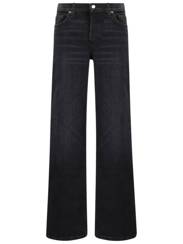 RE/DONE 로고 패치 미드 라이즈 진