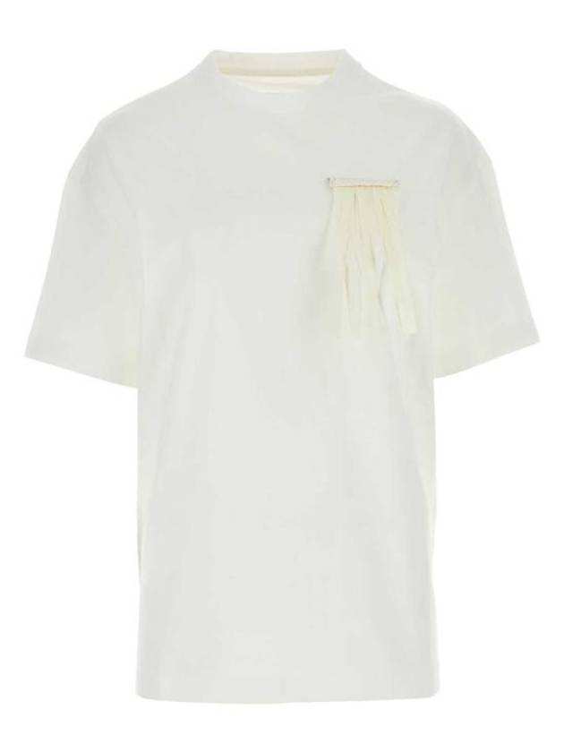 24SS 질샌더 반팔 티셔츠 J03GC0123J20035 102 Beige o Tan