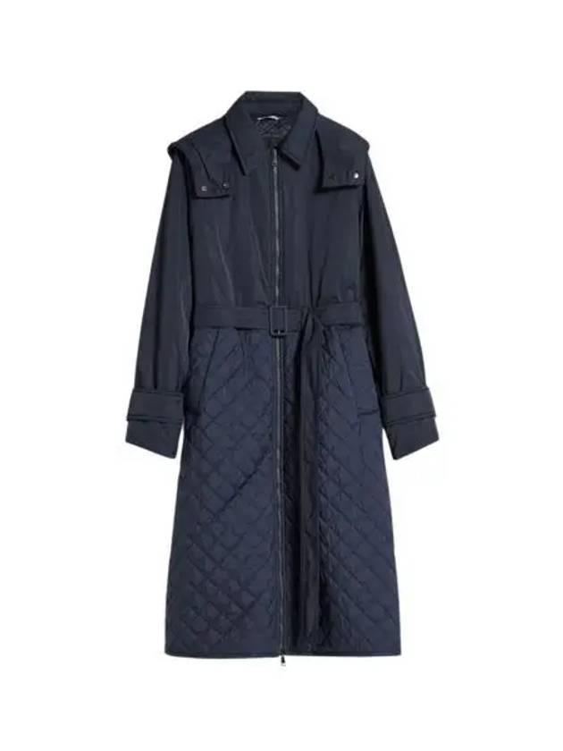 W 위켄드 막스마라 올가 패디드 코트 샤워프루프 패브릭 네이비 W Weekend Max Mara Olga Padded Coat In Showerproof Fabric Navy