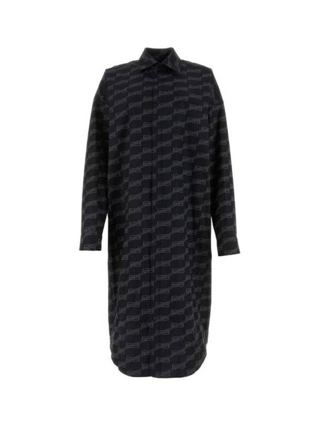 23FW 발렌시아가 미디 원피스 755491TML36 1269 PRINTED