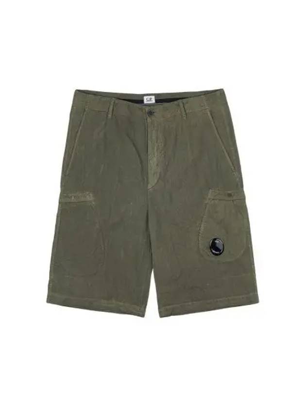 C.P. 컴퍼니 바틱 라이트 카고 쇼츠 브론즈 그린 23SS C.P. Company Ba Tic Light Cargo Shorts Bronze Green 23SS