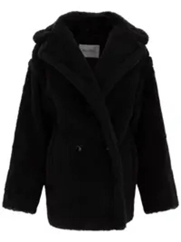 막스마라 푸샤 FUXIA 시어링 코트 블랙