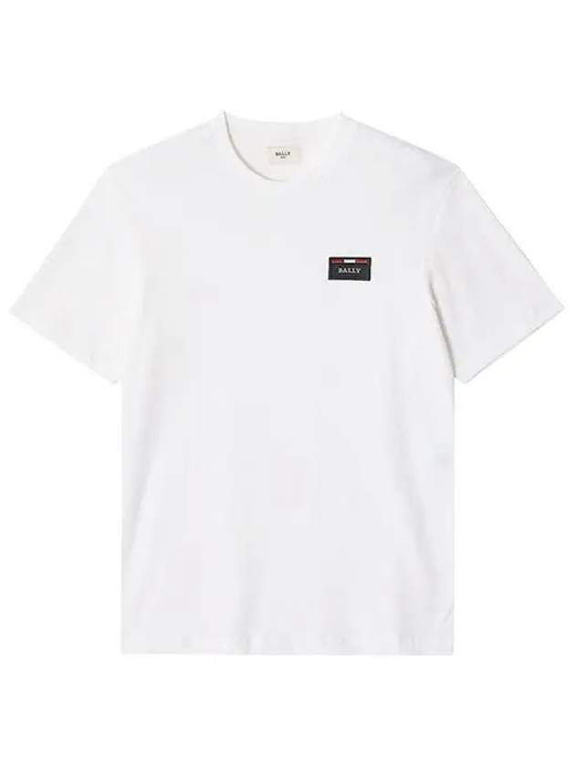 발리 BALLY 603085 05021 F010 로고 패치 남성 반팔티