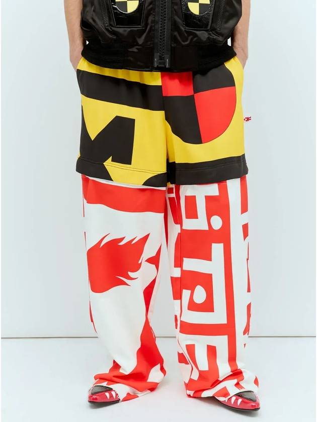 월터 반 베이렌돈크 도리투 스포츠 팬츠 8022CombIYellowBlackWhiteRed_None