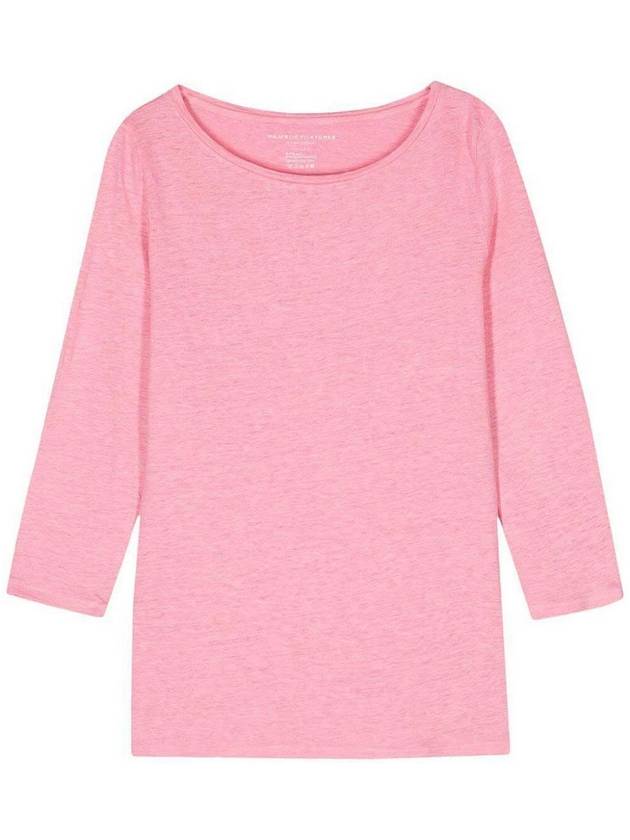 Majestic Filatures 3/4 Sleeves Boat Neck T-Shirt