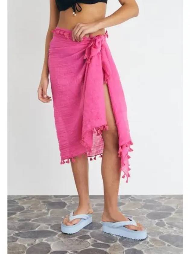 4209528 Seafolly BEACH BASICS SARONG Beach accessory hot pink