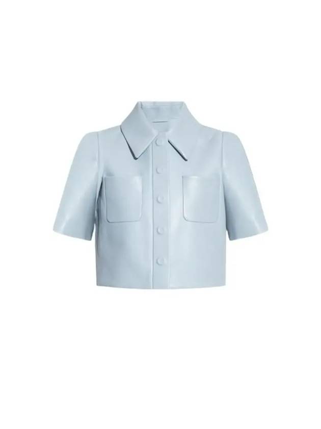 23FW 로에베 가죽 셔츠 블루 S540Y30L44