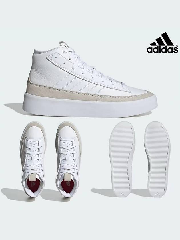 아디다스 운동화 클래식 스케이트 가죽 하이 신발 화이트