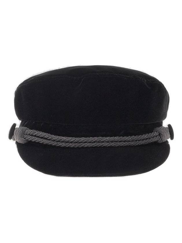 생 로랑 슬립온 벨벳 베레모