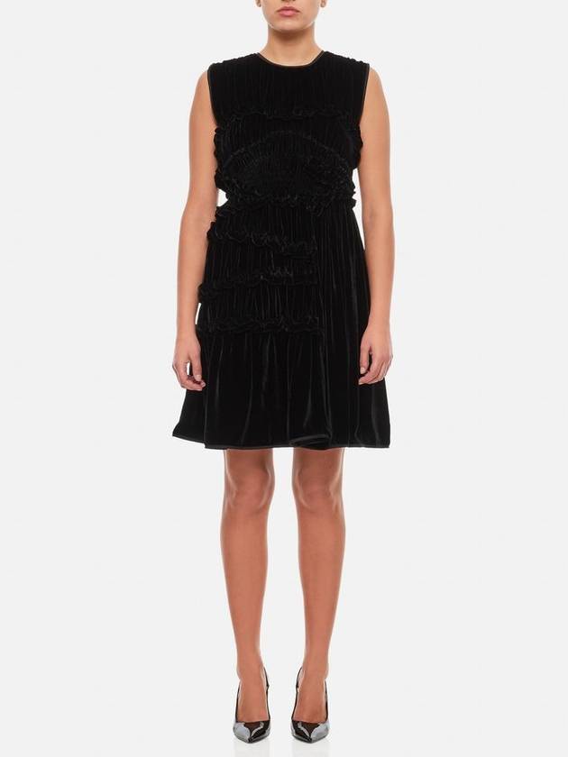 Cecilie Bahnsen Uki Sleeveless Velvet Dress
