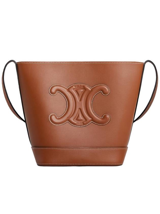 25SS 셀린느 스몰 버킷 퀴르 트리옹프 스무스 카프스킨 탄 113783DU3 04LU