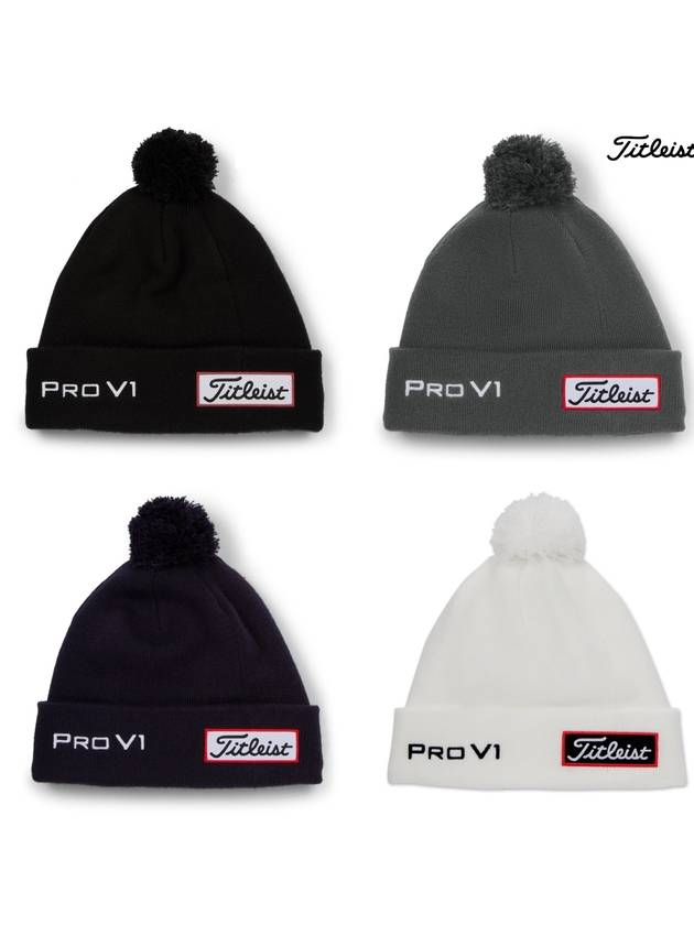 타이틀리스트 니트 비니 클래식 골프모자 TH22WTP 겨울골프용품 따뜻한 모자