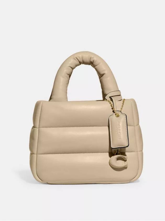 코치 미니 필로우 토트백 Brass Ivory