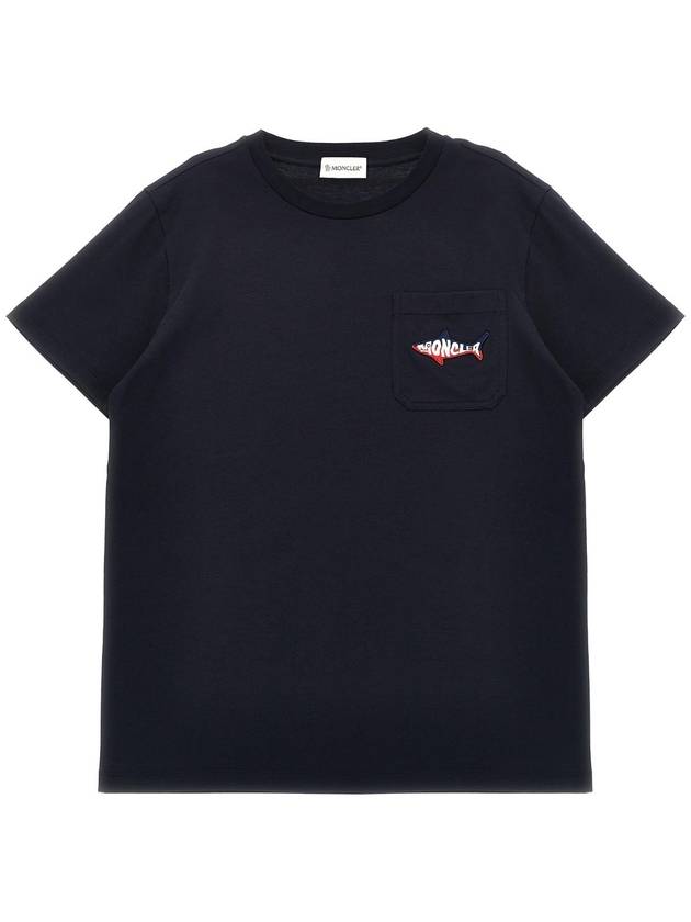 MONCLER ENFANT & 39 스쿠알로& 39 티셔츠 K19548C0003089AFV778