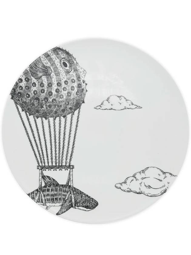 아쿠아틱 크리쳐스 접시 그릇 몽골피에 돌핀 디너 플레이트 29cm Montgolfier Dolphin plate