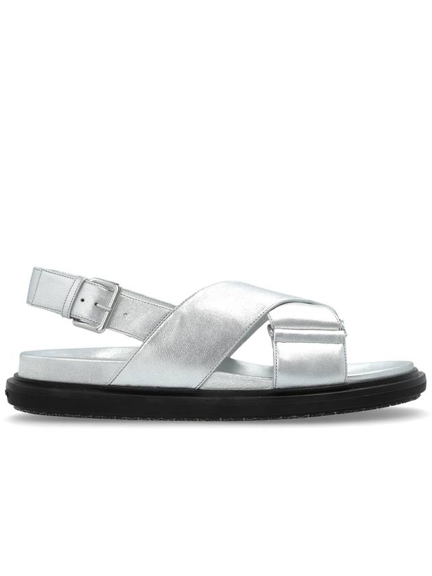 Marni Leather Sandals Women's Silver