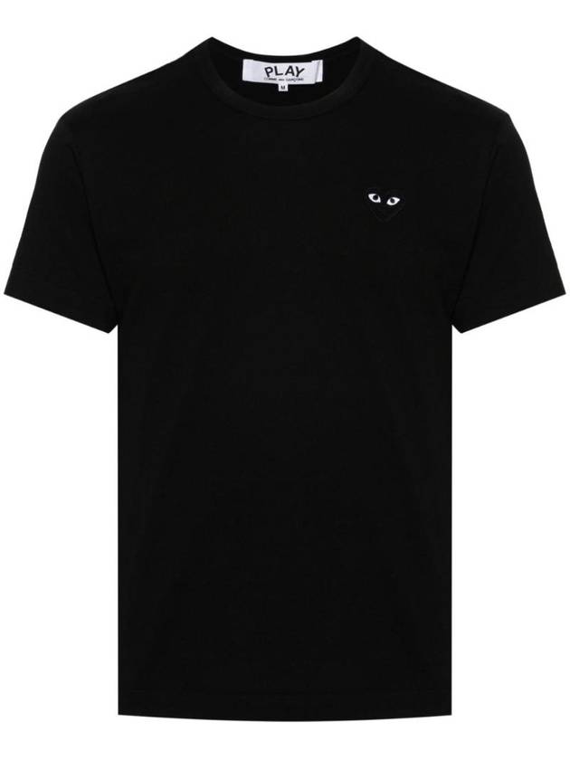 꼼데가르송 남성 BLACK HEART COTTON T 셔츠 AXT0641