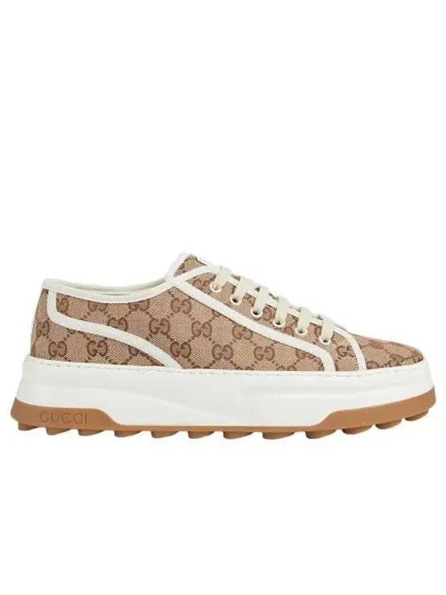 구찌 GG 스니커즈 베이지 에보니 GG 캔버스 Gucci GG Sneaker Beige Ebony GG Canvas