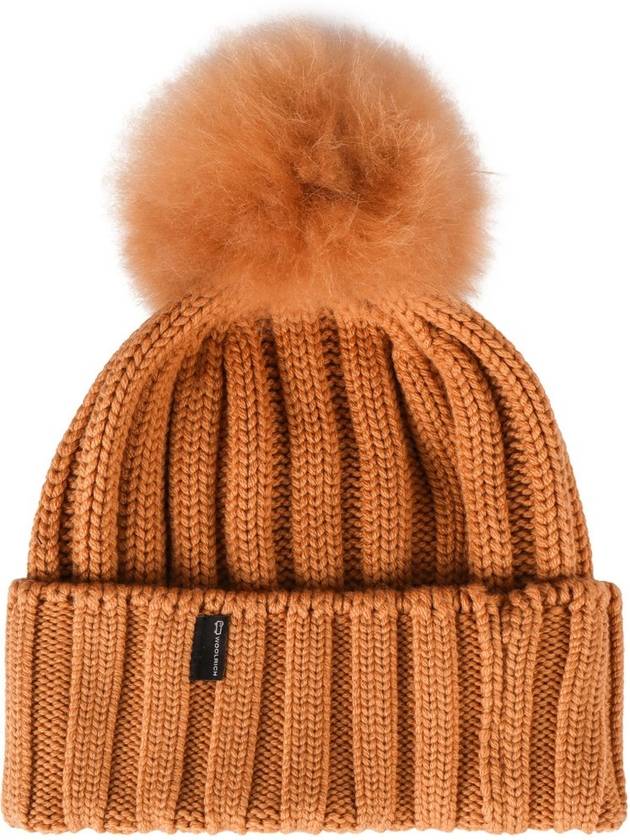 울리치 로고 패치 폼폼 디테일 비니