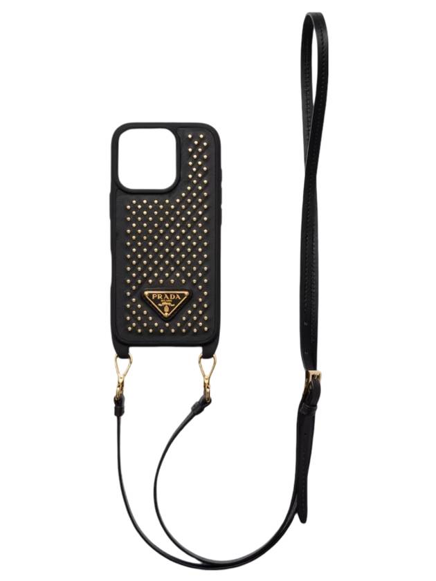 프라다 아이폰 16 프로 레더 폰케이스 블랙