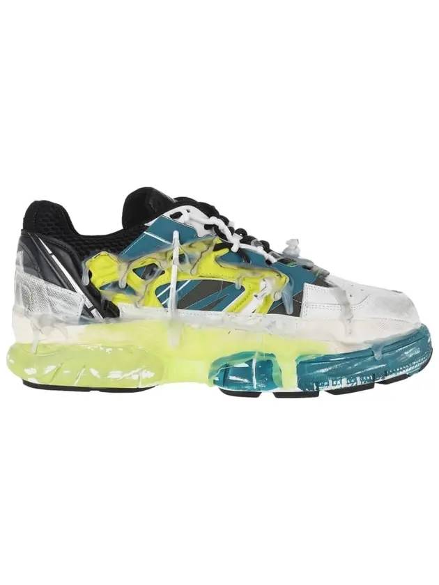 메종마르지엘라 남성 퓨전 트레이너 로우탑 스니커즈 블루