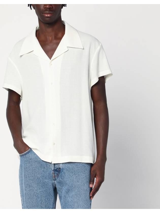 Sefr Noam white wool blend shirt