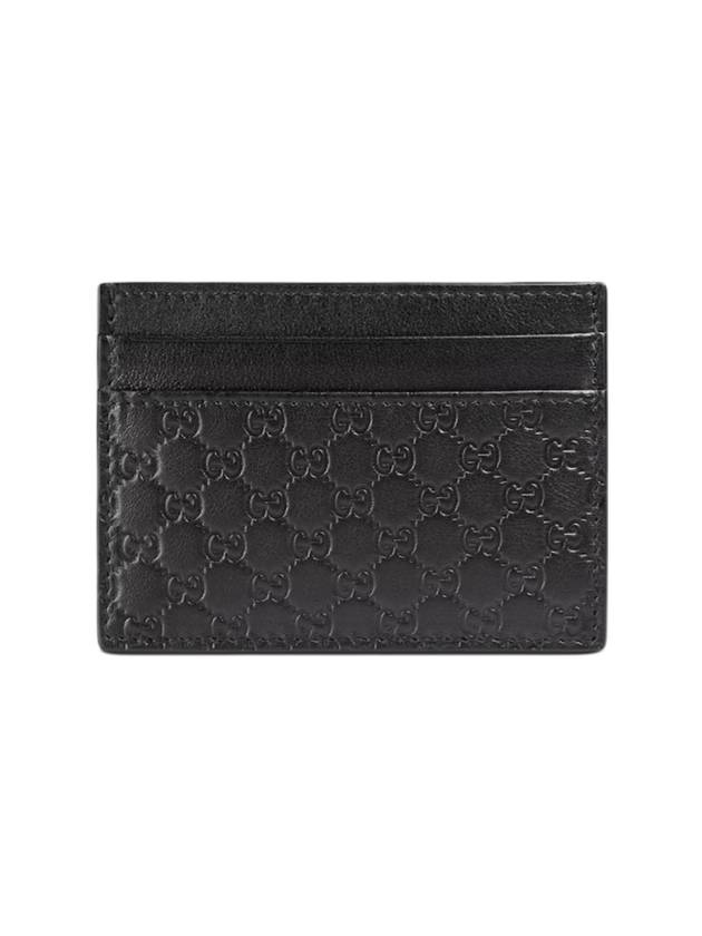 구찌 마이크로 GG 시마 카드 지갑 블랙